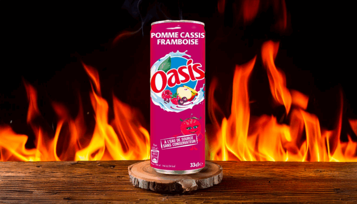 oasis fruit rouge galinha