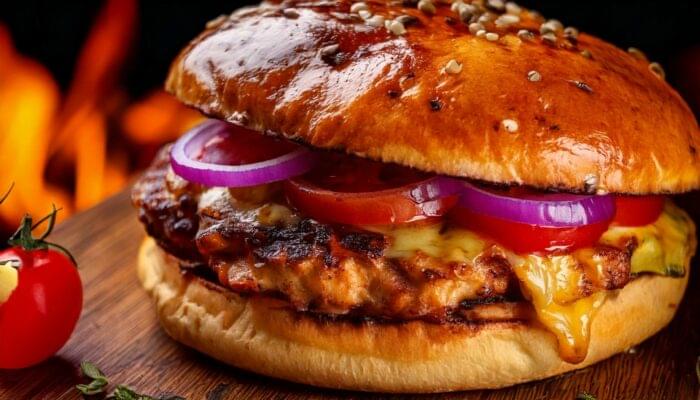 burger poulet galinha moisselles 95